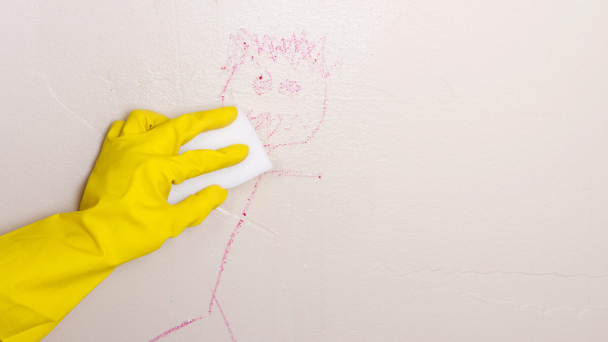 How to clean painted walls