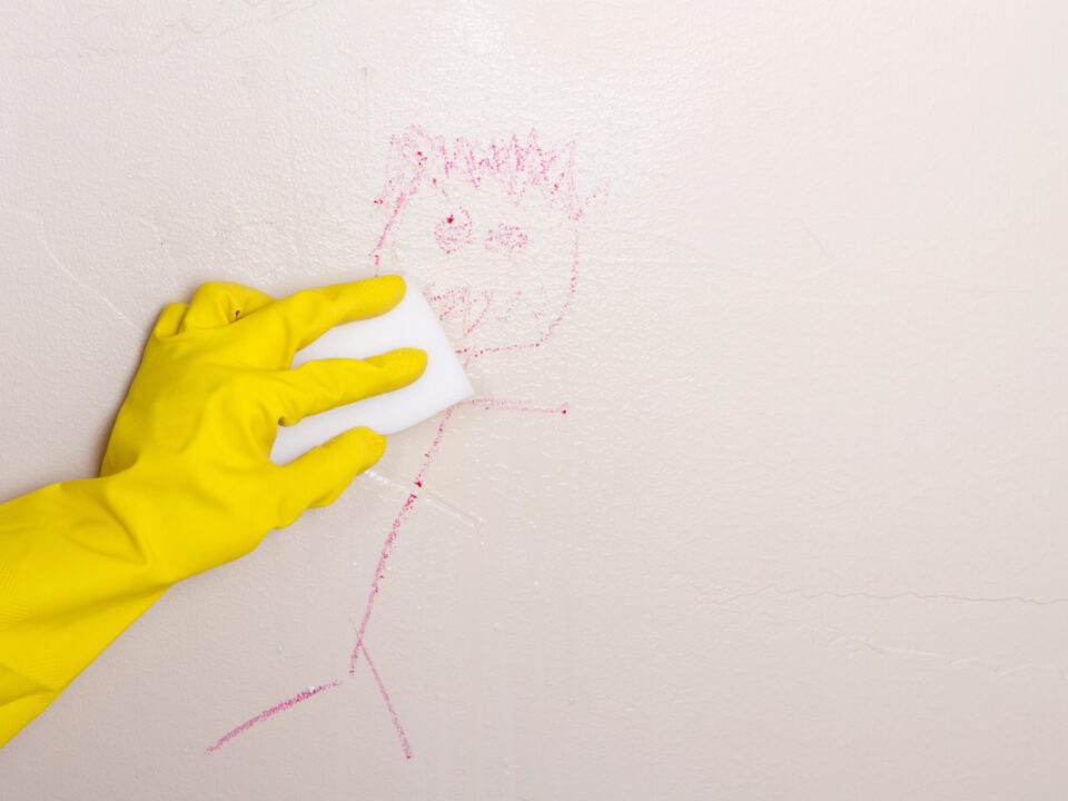 How to clean painted walls